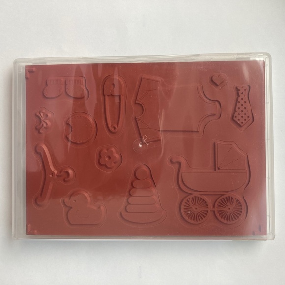 SOLD-Stampin' Up! Something for Baby Rubber Stamp Set - Picture 2 of 2